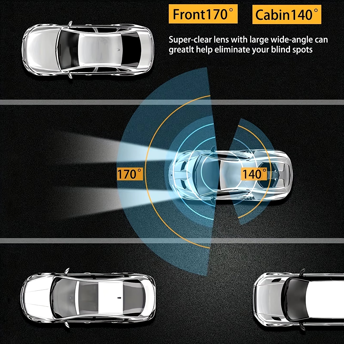 VisionX Dual Lens Smart Dash Cam™