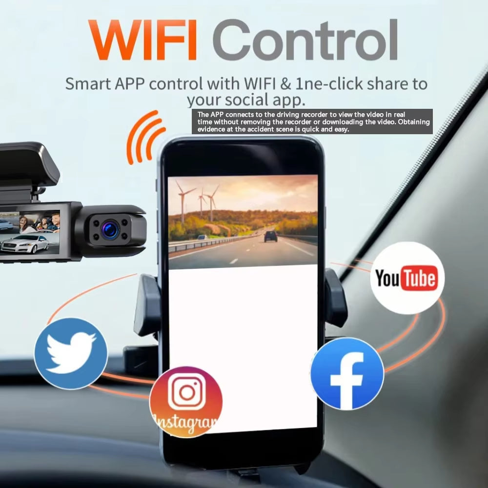 VisionX Dual Lens Smart Dash Cam™